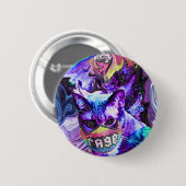 Rage Kitty Button (Vorne & Hinten)