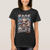 Rage konsumiert mich - Funny Angry Cat Lover Gesch T-Shirt (Vorderseite)