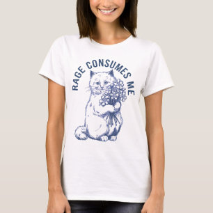 Rage konsumiert mich - Funny Angry Cat Lover Gesch T-Shirt