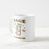 Rage konsumiert mich Funny Cat Meme Niedlich Kitte Kaffeetasse (Vorderseite Links)