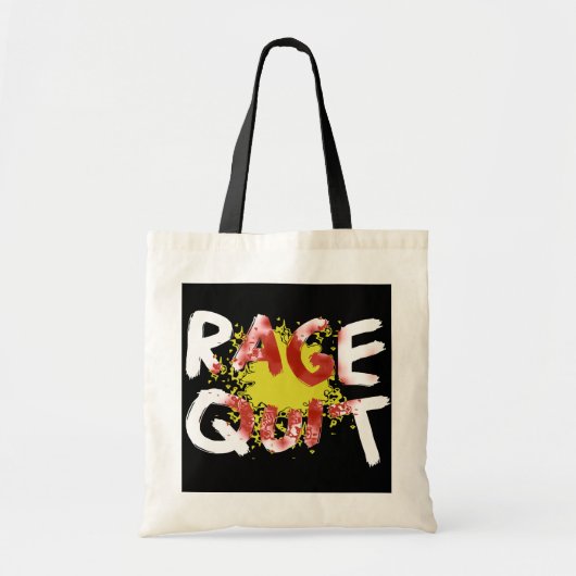 Rage Quit (dunkel) Tragetasche (Vorne)