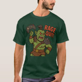 Rage Quit Funny D&D Orc T - Shirt (Vorderseite)