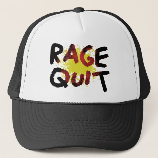 Rage Quit Truckerkappe (Vorderseite)