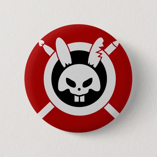 Rage Rabbit-Logo Button (Vorderseite)