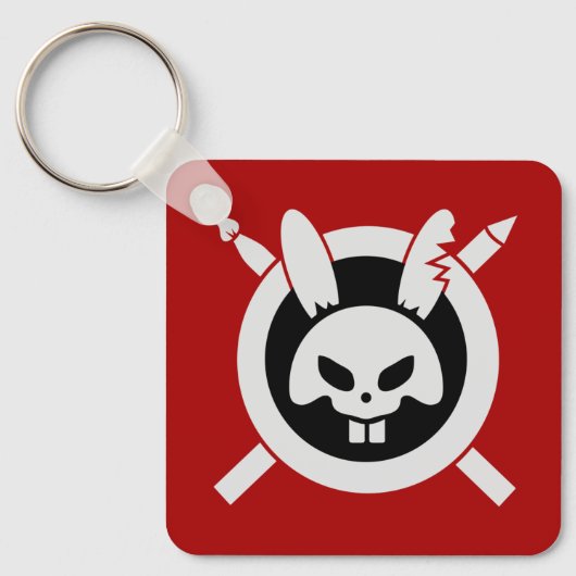 Rage Rabbit-Logo Schlüsselanhänger (Vorderseite)