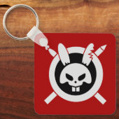 Rage Rabbit-Logo Schlüsselanhänger (Vorderseite)