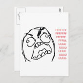 Rage Troll Postkarte (Vorne/Hinten)