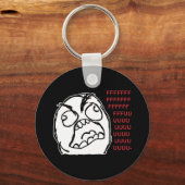 Rage Typ fuuu fuuuu Schlüsselanhänger (Vorderseite)