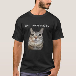 Rage verzehrt mich Albern, wenn ich Cat Meme stehe T-Shirt