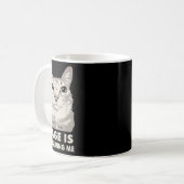 Rage verzehrt mich wütend Cat Meme Sarcasm Funny Kaffeetasse (Vorderseite Links)