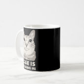 Rage verzehrt mich wütend Cat Meme Sarcasm Funny Kaffeetasse (Vorderseite Links)
