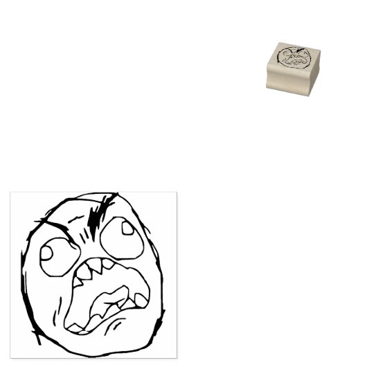 Rageface Gummistempel (Stempel)