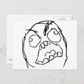 Rageguy Postkarte (Vorne/Hinten)