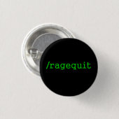 Ragequit Gamer Button (Vorne & Hinten)