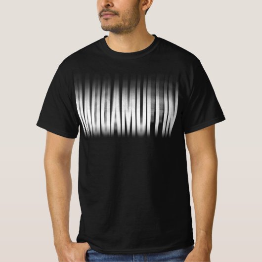 Raggamuffin verschwommene Effekte Typografie Regga T-Shirt (Vorderseite)