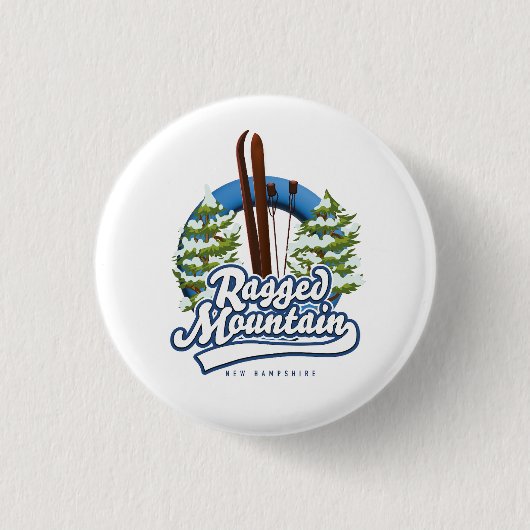 Ragged Mountain - New Hampshire-Logo Button (Vorderseite)