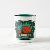 Raggeds Wilderness Colorado Camping Zweifarbige Tasse (Mittel)