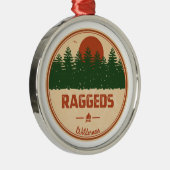 Raggeds Wilderness Colorado Ornament Aus Metall (Rechts)