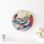 Raggedy Andy Meet for the First Time Große Wanduhr (Zuhause)