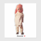 Raggedy Ann / Annabelle Custom-Cut Vinyl Sticker (Blatt)