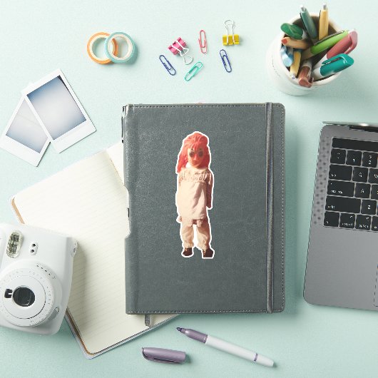 Raggedy Ann / Annabelle Custom-Cut Vinyl Sticker (iPad Hülle)