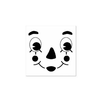 Raggedy Ann Doll Face Gummistempel