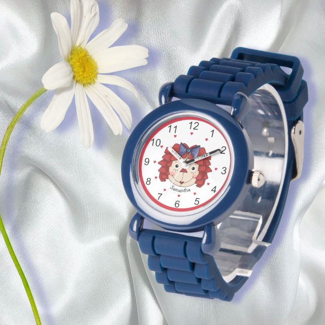 Raggedy Ann Face Personalisiert Armbanduhr (Von Creator hochgeladen)