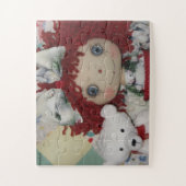 Raggedy Ann Puppe & Eisbär #2 Puzzle (Vertikal)