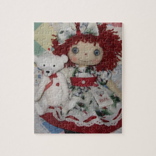 Raggedy Ann Puppe & Eisbär Puzzle (Vertikal)