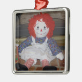 Raggedy Ann-Puppen-Verzierung Silbernes Ornament (Links)