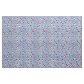Raggedy Ann und Andy auf Dark Blue Gingham Stoff (Fat Quarter (45,7 x 55,9 cm))