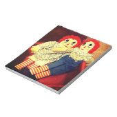 Raggedy Ann und Andy Doll Notizblock (Rotiert)
