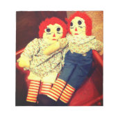 Raggedy Ann und Andy Doll Notizblock (Vorderseite)
