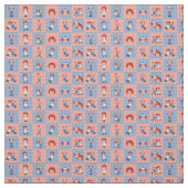 Raggedy Ann und Andy Gingham auf der Checkerboard Stoff (Muster)