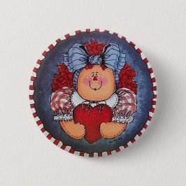 Raggedy Annie-Knopf-Button Button
