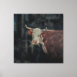 "Raggedy" Die Familienkuh 40" x 40" Leinwanddruck