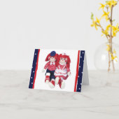 Raggedy Freund-Anmerkungs-Karte Karte (Gelbe Blume)