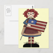 Raggedy Juli Postkarte (Vorne/Hinten)