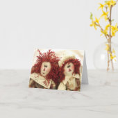 Raggedy Puppen-Mitteilungskarten Karte (Gelbe Blume)