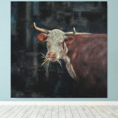 "Raggedy" The Family Cow 40" x 40" | Leinwanddruck (Insitu (Holzboden))