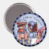Raggedy Treasures Country Annie und Andy Magnet (Vorderseite/Rückseite)