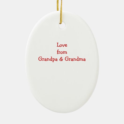 Raggety Doll Oval Weihnachtsschmuck (Hinten)