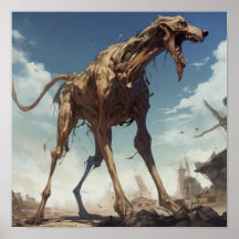 Raging Behemoth: Zorniges Giant Dog Poster