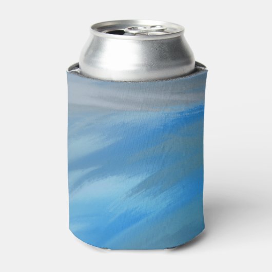 Raging Blue Wave Fluid Marble Dosenkühler (Kanne Vorderseite)
