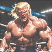 Raging Donny T (MIXED MARTIAL ARTS/Wrestling MAGA Aufkleber (Vorderseite)