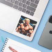 Raging Donny T (MIXED MARTIAL ARTS/Wrestling MAGA Aufkleber (Laptop mit iPhone)
