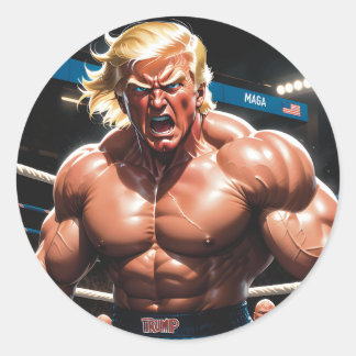Raging Donny T (MIXED MARTIAL ARTS/Wrestling MAGA  Runder Aufkleber