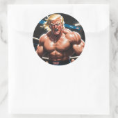Raging Donny T (MIXED MARTIAL ARTS/Wrestling MAGA Runder Aufkleber (Tasche)