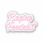 Raging Feminist Doll Aufkleber (Vorderseite)