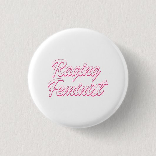 Raging Feminist Doll Button (Vorderseite)